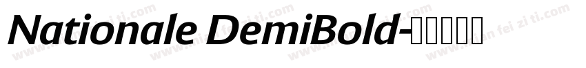 Nationale DemiBold字体转换